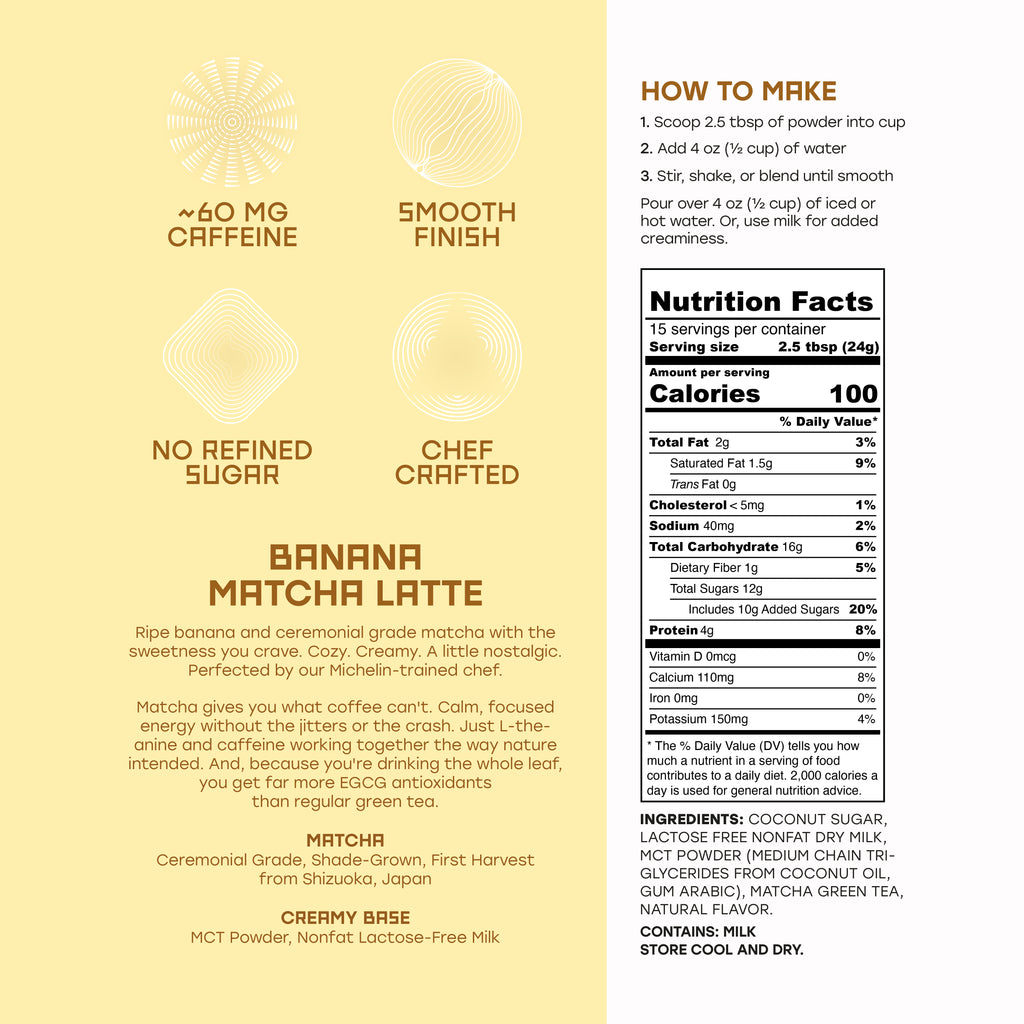 Banana Matcha Latte