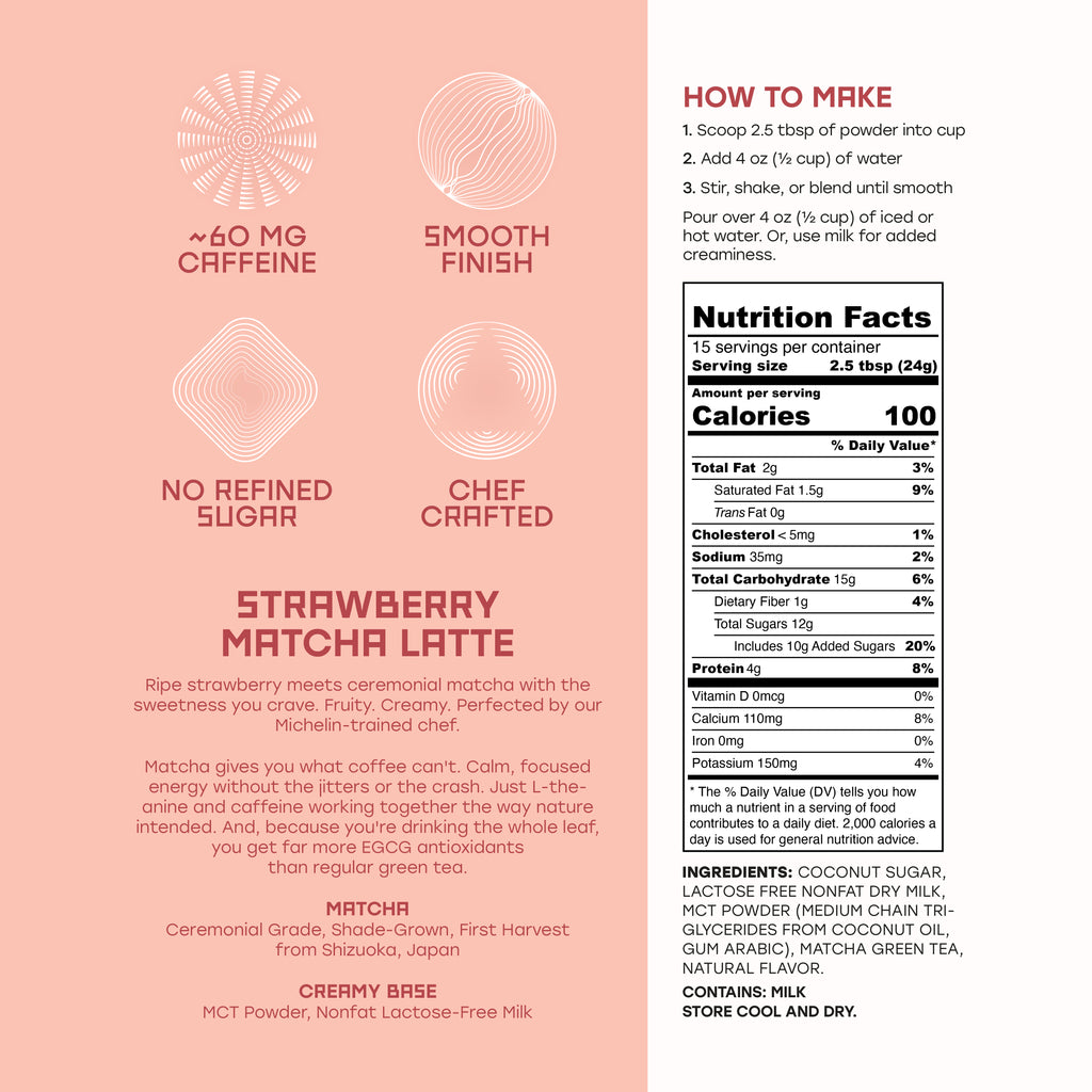 Strawberry Matcha Latte