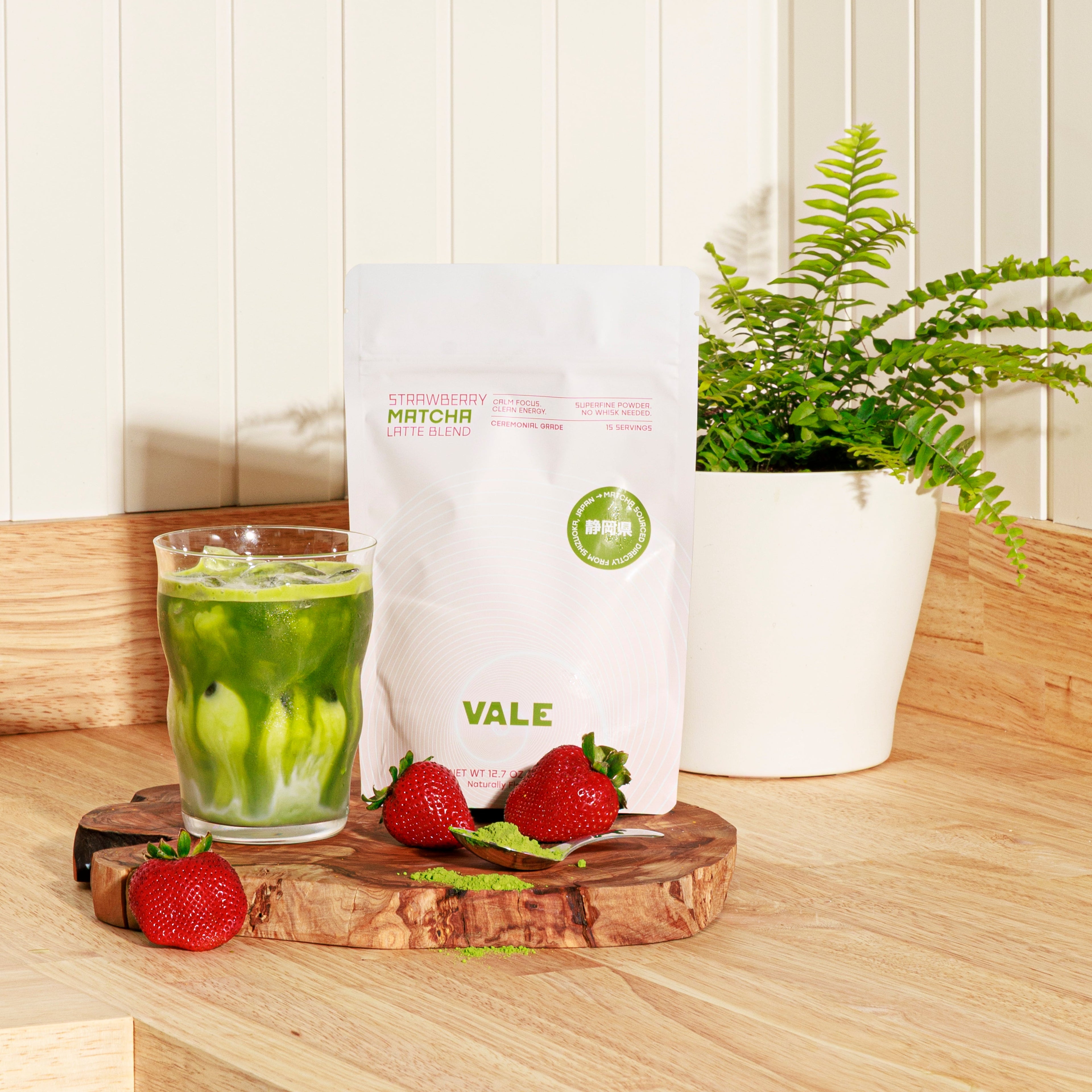 Strawberry Matcha Latte