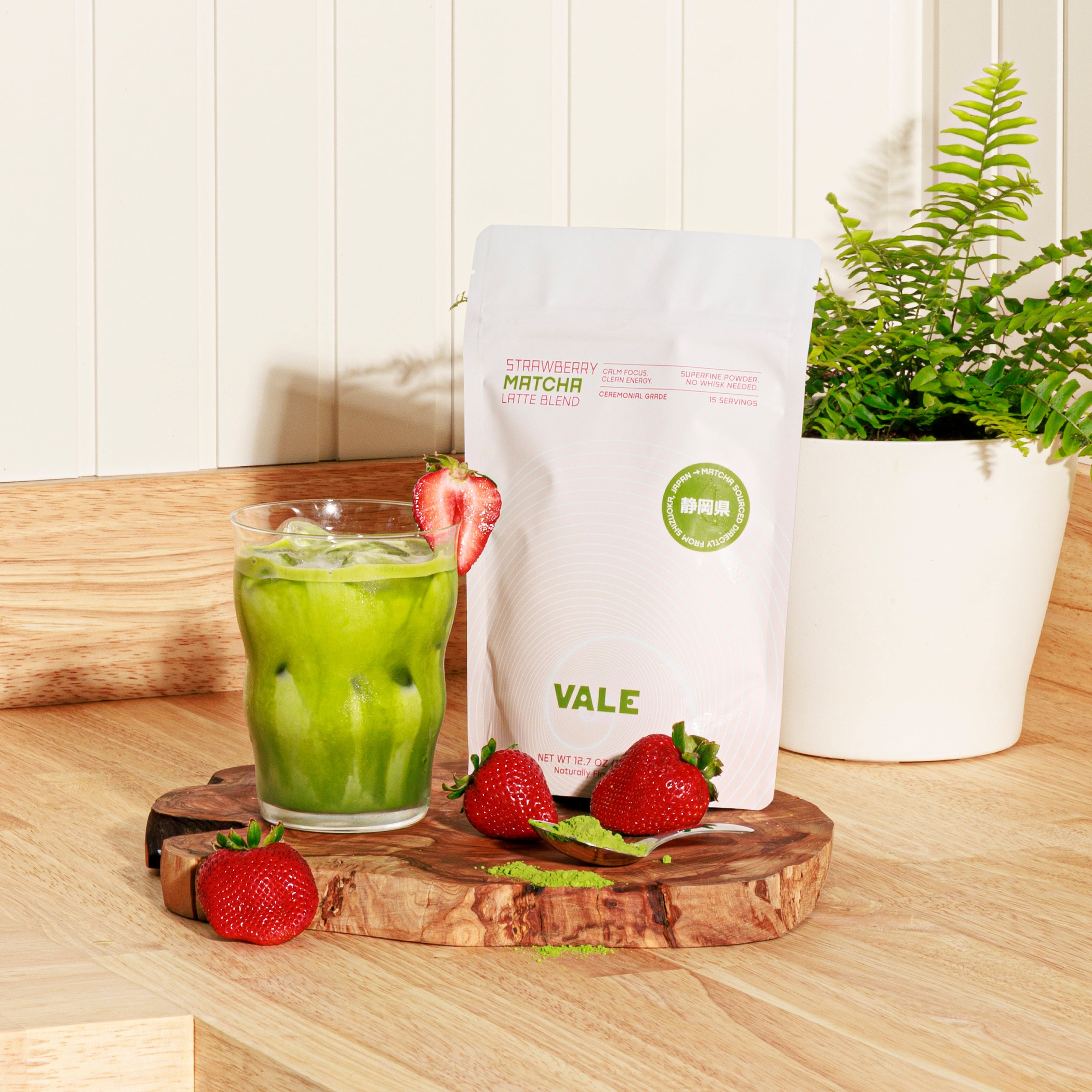 Strawberry Matcha Latte